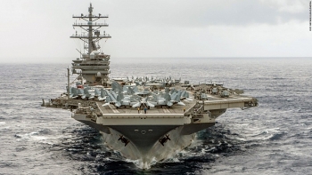 Siêu tàu sân bay Mỹ có thể tới Hàn Quốc tập trận
