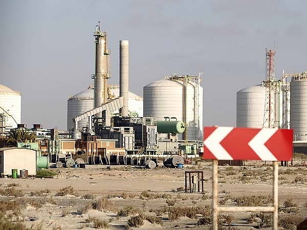 Cảng dầu Marsa al-Hariga của Libya. 