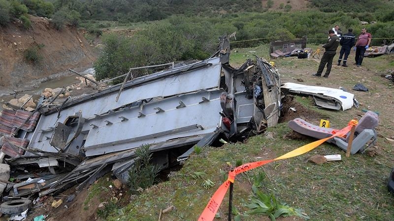 Tunisia: Xe buýt lao xuống khe núi, hơn 40 người thương vong