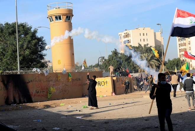 Phòng không Mỹ bắn hạ tên lửa nhắm vào Vùng Xanh ở Baghdad