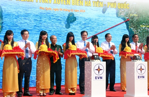 Khánh thành Dự án cáp ngầm 110kV Hà Tiên - Phú Quốc
