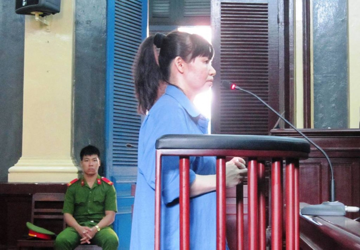 Thủy Tiên tại phiên tòa ngày 21/7.