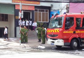 TP HCM: Cháy trụ sở UBND phường