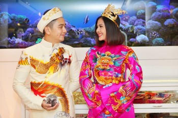 Trang phục cưới lộng lẫy của diễn viên Vân Trang