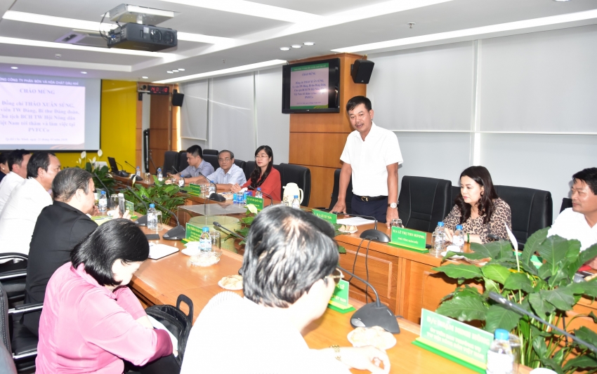 Trung ương Hội Nông dân Việt Nam thăm và làm việc tại PVFCCo