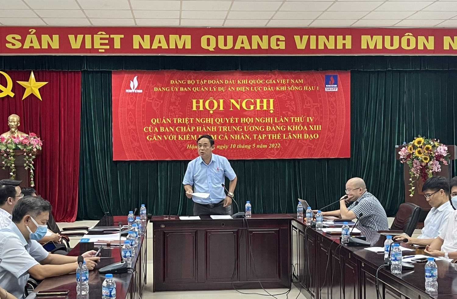 Đảng ủy Ban QLDA ĐLDK Sông Hậu 1 tổ chức Hội nghị kiểm điểm “Tự soi - Tự sửa”