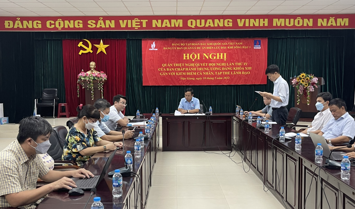 Đảng ủy Ban QLDA ĐLDK Sông Hậu 1 tổ chức Hội nghị kiểm điểm “Tự soi - Tự sửa”