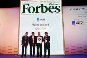 PVFCCo tiếp tục lọt vào “Top 50 công ty niêm yết tốt nhất Việt Nam”