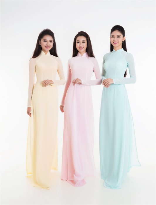 top 3 hoa hau viet nam khoe sac voi ao dai