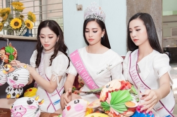 Hành trình nhân ái đầu tiên của Top 3 Hoa hậu Việt Nam 2018