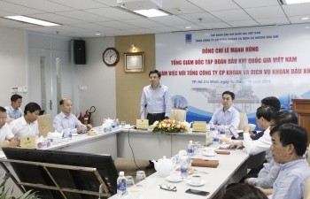 Tổng giám đốc PVN Lê Mạnh Hùng làm việc với PV Drilling