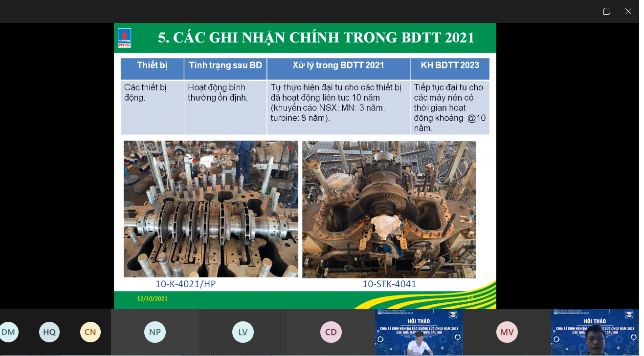 Hội thảo về BDSC các nhà máy chế biến dầu khí: Chia sẻ kinh nghiệm, cùng nhau phát triển