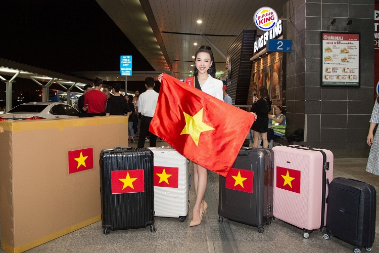 Á hậu Thuý An chính thức lên đường sang Ai Cập dự thi Miss Intercontinental