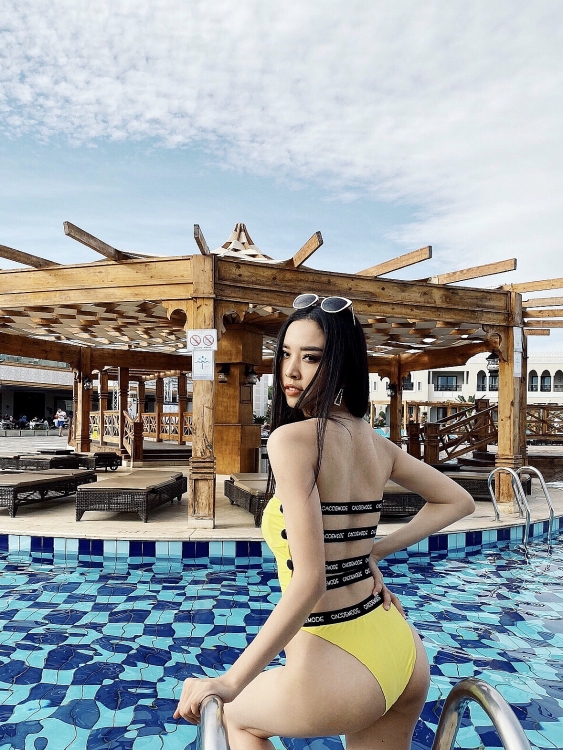Á hậu Thúy An khoe dáng nuột nà với bikini tại Miss Intercontinental