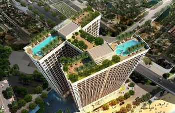 Tòa nhà 5 sao có bể bơi dát vàng 24K đầu tiên ở Đà Nẵng
