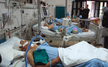 BV Việt Đức: Cấp cứu nhiều ca chấn thương sọ não do không đội mũ bảo hiểm