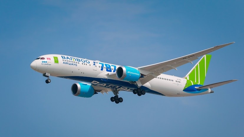 Bamboo Airways' weekly flight operation from Hanoi to Ho Chi Minh City entered the top 2