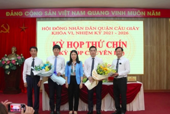 Hà Nội: Phó Chủ tịch UBND quận Cầu Giấy Trần Việt Hà nhận nhiệm vụ mới