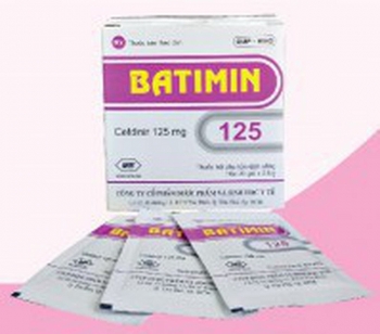 Thu hồi thuốc bột pha hỗn dịch uống Batimin 125