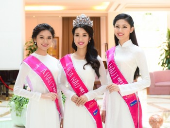 Hình ảnh đầu tiên của top 3 Hoa hậu Việt Nam 2016