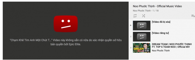 vi sao youtube xoa so nhieu mv cua ca si viet