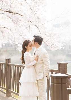 Ảnh cưới lãng mạn của Dương Khắc Linh và Sara Lưu tại Hàn Quốc