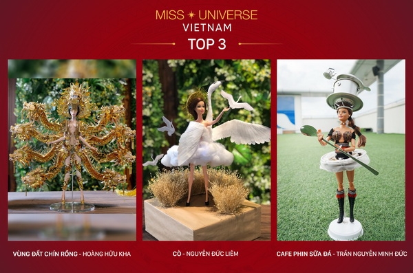 cong bo top 3 trang phuc dan toc cho hoang thuy tai miss universe 2019