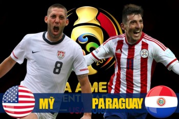 Link xem trực tiếp bóng đá: Mỹ - Paraguay