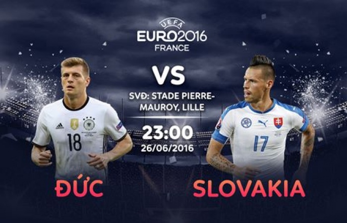 Link xem trực tiếp bóng đá: Đức - Slovakia
