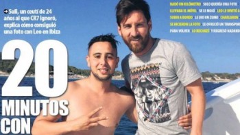 Fan cuồng bơi 1km trên biển, lên du thuyền gặp Messi