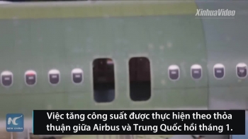 Dây chuyền lắp ráp máy bay Airbus A320 ở Trung Quốc