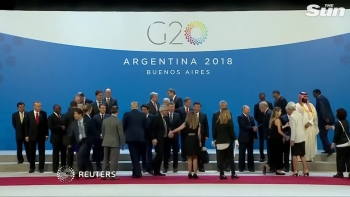 Các nhà lãnh đạo thế giới chụp ảnh lưu niệm chung tại hội nghị G20 ở Argentina